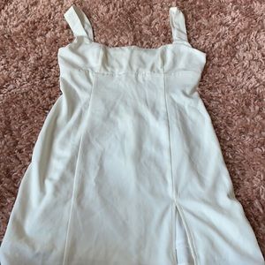 White party mini dress